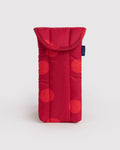 Versatile Carry Puffy Glasses Sleeve - Red Polka
